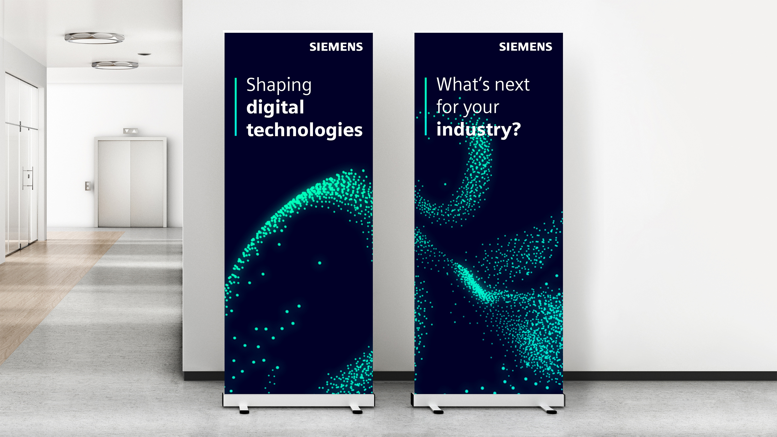 Markenpositionierung B2B für Siemens - Rollup Banner